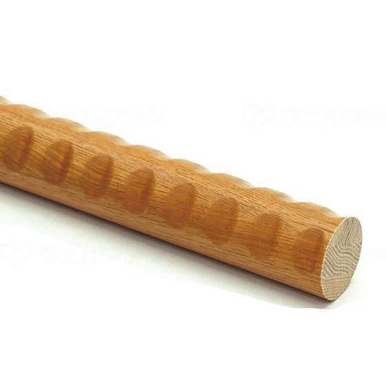 【法人限定】 矢崎化工 φ32木製手すり ディンプルタイプ/ライトブラウン/4m(代引不可)【送料無料】