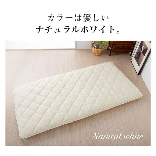 日本製 五層 敷き布団 防臭 帝人マイティトップ使用 防菌 ダブル 厚さ10cm 極厚 ウレタン ふとん 敷布団 体圧分散 防ダニ 底付き防止 国産 底付き防止 国産(代引不可)【送料無料】_8
