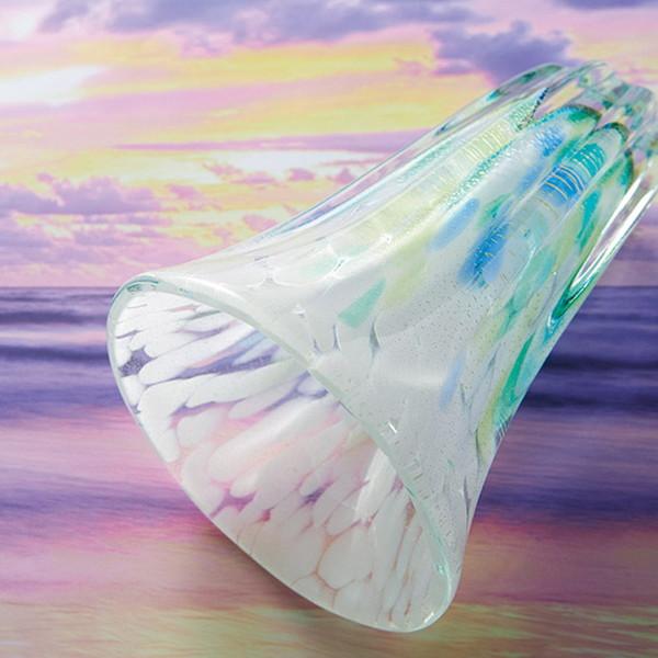 津軽びいどろ 龍飛岬 紫陽花 展開花器 F-71744【送料無料】