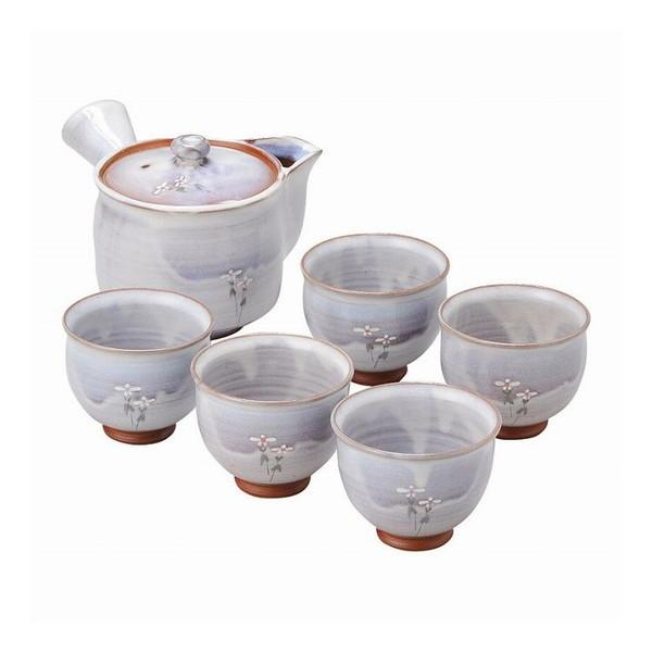 萩焼(松尾邑華作) 梅鉢草茶器揃 邑華-11【送料無料】の通販は