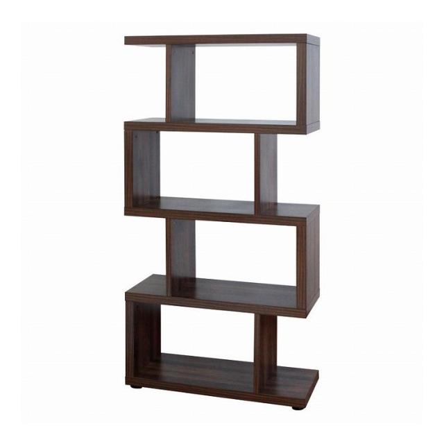 デザインラック4段 ブラウン NRK-028BR 代引不可 デザインラック4段 ブラウン NRK-028BR(代引不可)送料無料 法人