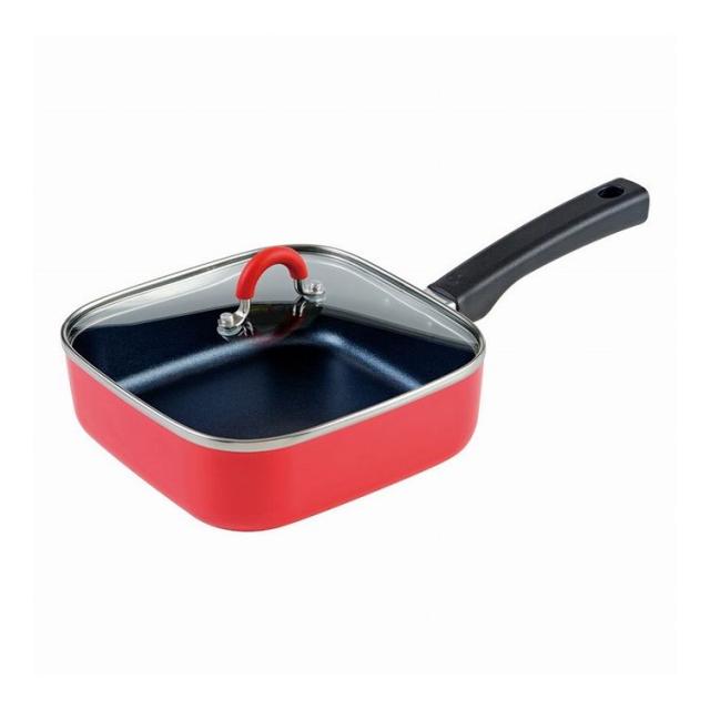 ToMay IH対応スクエアパン18cm レッド RB-1568(代引不可)【送料無料】