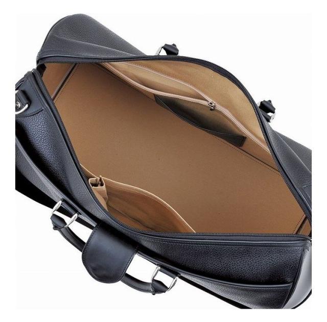 良品工房 日本製牛革 ボストンバッグ B9119-100B(代引不可)【送料無料】