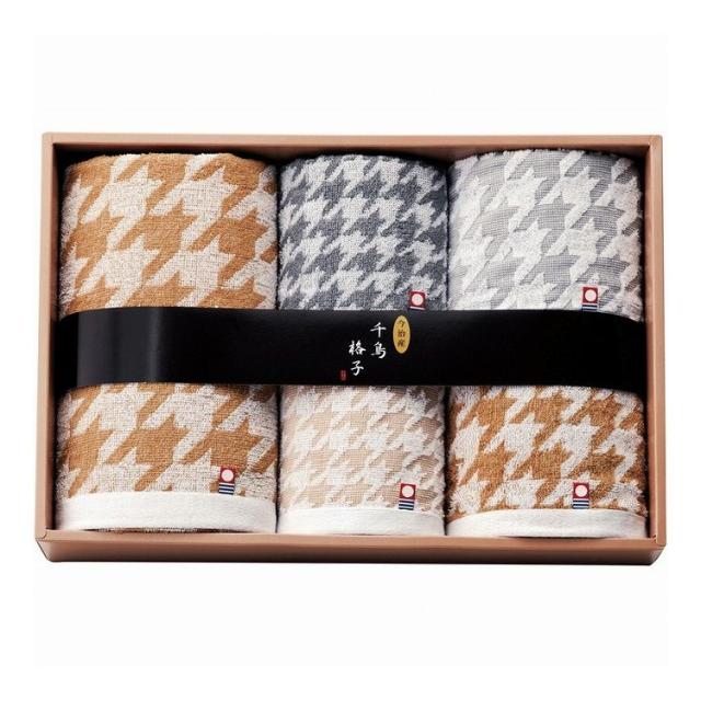 今治タオルブランド 千鳥格子 タオルセット CK3960(代引不可)【送料無料】の通販は 5,610円