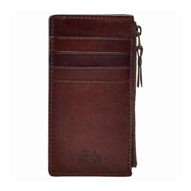 made in underground osaka.japan ヌメ革カードケース OJ-0308 チョコ(代引不可)【送料無料】