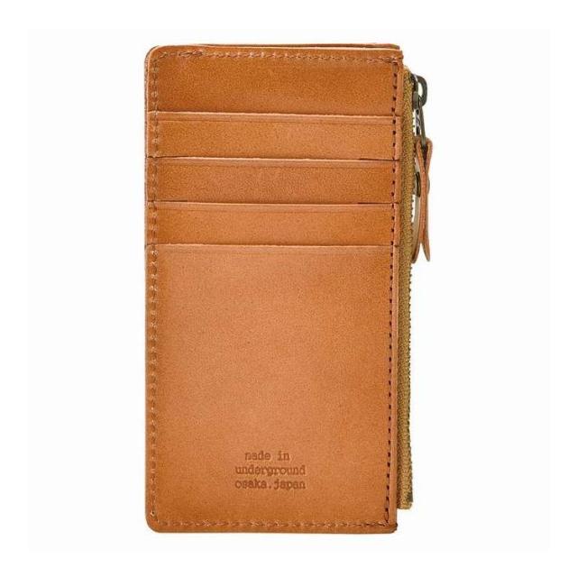 made in underground osaka.japan ヌメ革カードケース OJ-0308 キャメル(代引不可)【送料無料】