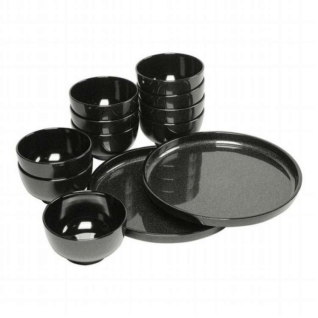 ラメ塗 丸盆&汁椀セット G23-90(代引不可)【送料無料】 7,945円