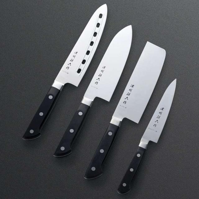 濃州孫六作 口金付料理包丁4点セット A-150I(代引不可)【送料無料】