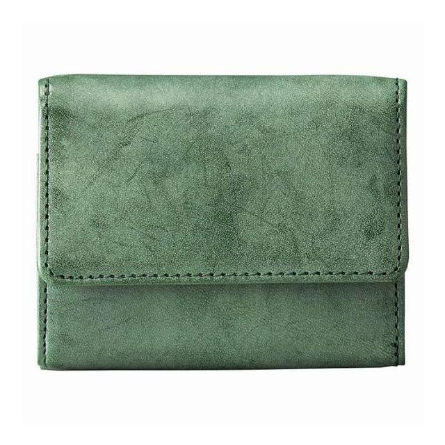 ブライドルレザー 三つ折り財布 822403 グリーン(代引不可)【送料無料】