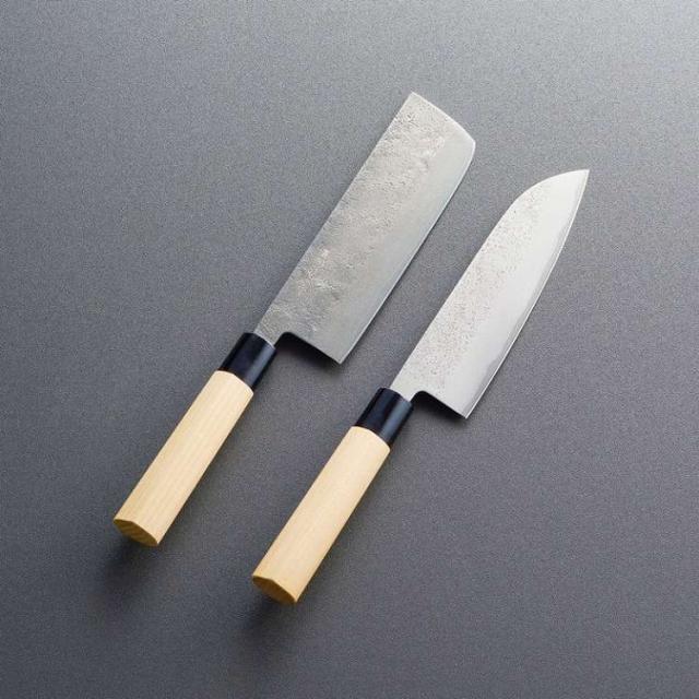 濃州孫六作 梨地本割込和包丁2点セット 300D(代引不可)【送料無料】