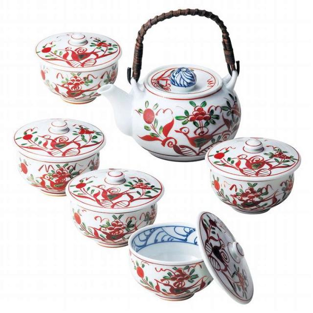 波佐見焼 古伊万里写し絵番茶器揃 007-410M(代引不可)【送料無料】