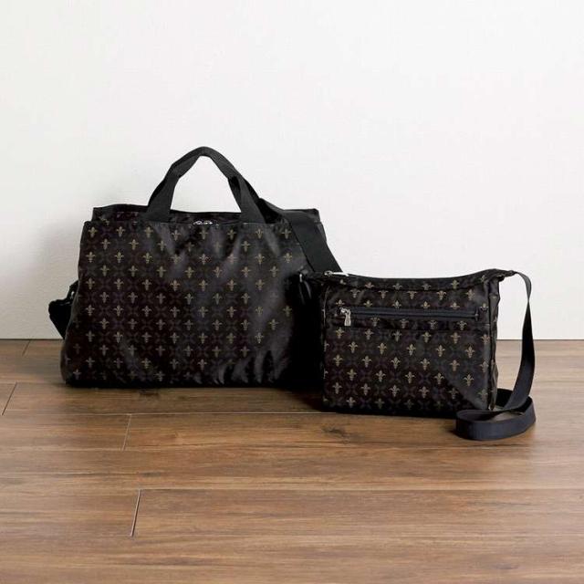 桐生ジャガードボストン&ショルダーブラック RLU-10001/20000BK(代引不可)【送料無料】