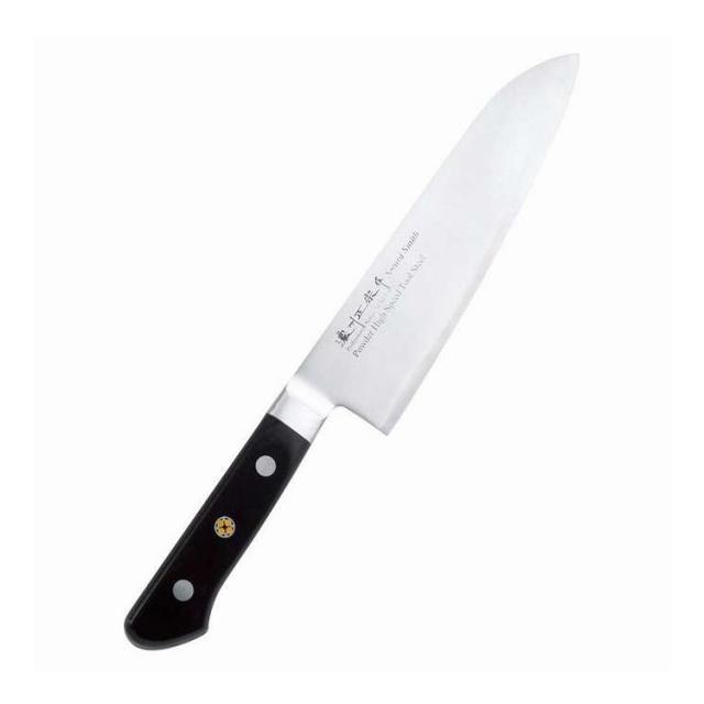 濃州正宗作 粉末ハイス鋼割込三徳包丁 500A(代引不可)【送料無料】