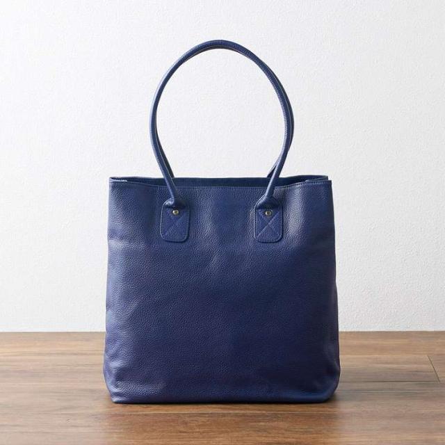 ON THE BAG 姫路レザー縦型トートバッグブルー YOB77050(代引不可)【送料無料】