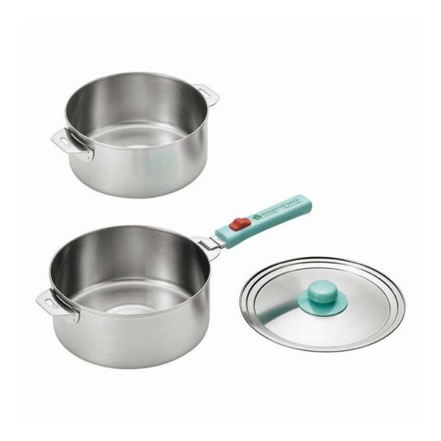 燕熟の技 ハンドル着脱式鍋18cm&20cmセット EJQ-1000 プレゼント ギフト お祝い(代引不可)【送料無料】