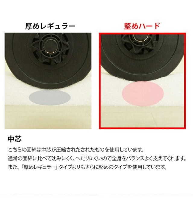 洗える敷布団 日本製 脱着式 3層敷布団 厚さ10cm シングル シングルロング 洗濯可能 着脱式 固綿入り 洗濯機OK 国産 厚みがある 清潔 体圧分散 固綿 ポリエステル綿(代引不可)【送料無料】_7