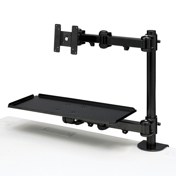 サンワサプライ デュアルシステムアーム(キーボード台) CR-LA601(代引不可)【送料無料】の通販は