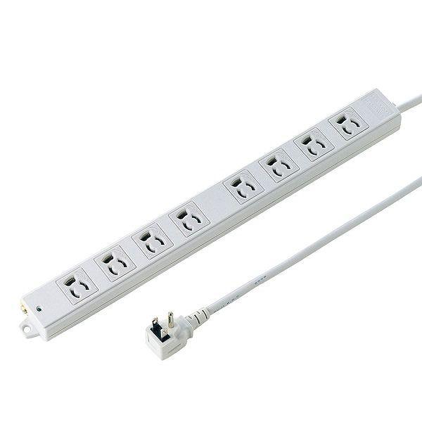 サンワサプライ 工事物件タップ(8個口・5m) TAP-K8L-5(代引不可)【送料無料】の通販は
