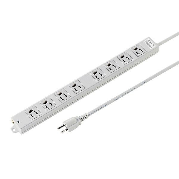 サンワサプライ 工事物件雷ガードタップ(3P抜け止め・マグネット付・8個口・3m) TAP-K8SP-3(代引不可)【送料無料】の通販は