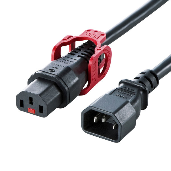 サンワサプライ 抜け防止ロック式電源コードロックプラス(5m) APW15-C14C13LP-50【送料無料】 (代引不可)の通販は 8,196円