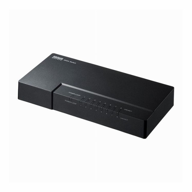 ギガビット対応 スイッチングハブ 8ポート・マグネット付き LAN-GIGAP802BK(代引不可)【送料無料】の通販は