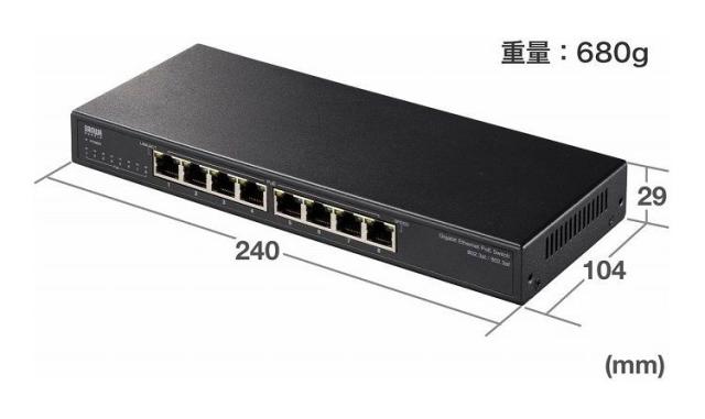 サンワサプライ ギガビット対応PoEスイッチングハブ 8ポート LAN-GIGAPOE82(代引不可)【送料無料】_14