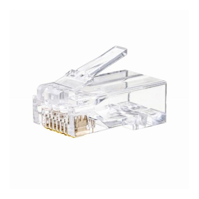 サンワサプライ 【メーカー直送】 RJ-45コネクタ カテゴリ6 貫通型 単線・より線共用 アルタネート式 ケーブル加工 ADT-6RJKN-100(代引不可)【送料無料】