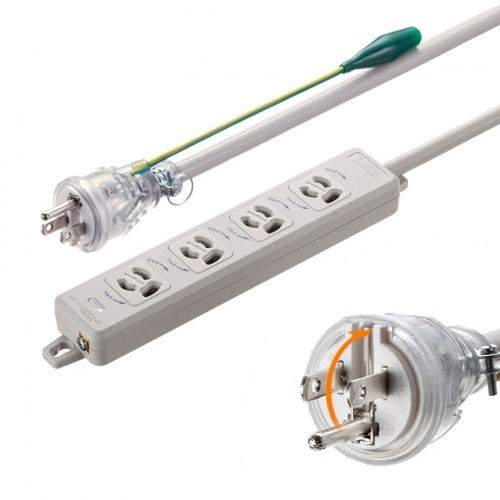 サンワサプライ ポッキンプラグ付き電源タップ TAP-PP34-5(代引不可)【送料無料】