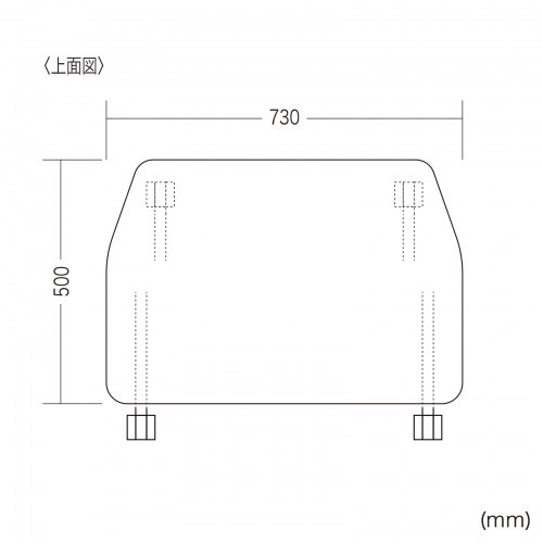 サンワサプライ フォールディングデスク(W730xD500) FLD-7350W(代引不可)【送料無料】_10