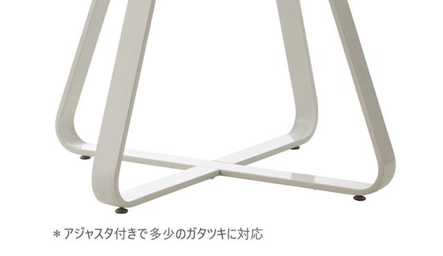ダイニングテーブル 形 ホワイト カフェテーブル ガラステーブル ダイニング 食卓テーブル おしゃれ モダン テーブル 机 白 リビング ラウンドテーブル モダン(代引不可)【送料無料】_6