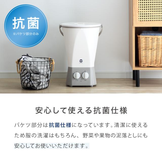 ウォッシュボーイ 小型洗濯機 リコメン堂限定色 バケツ 2水流 らくらく