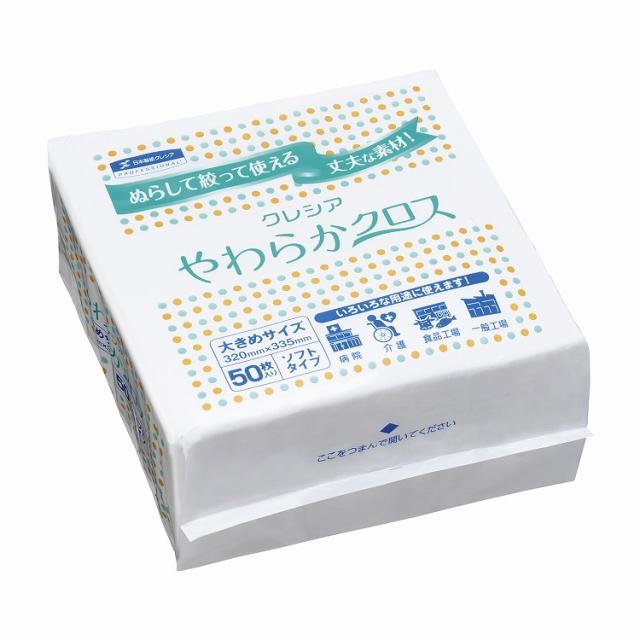 クレシア やわらかクロス 65200 50マイX18パック【送料無料】の通販は