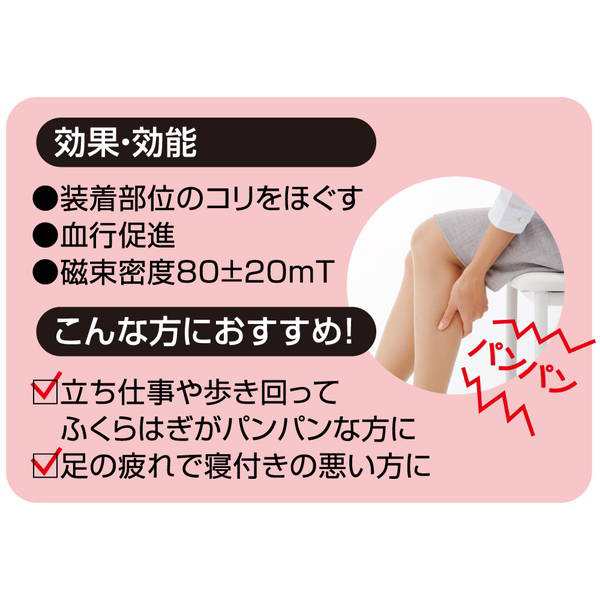 磁気サポーター ふくらはぎ用こりとるん 2枚入 1足分 Lサイズ 送料無料 の通販はau Pay マーケット リコメン堂