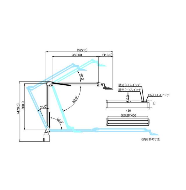 Zライト Z-10G SL 照明 調光 デスクライト 卓上ライト LED 学習机 眩しさ軽減 高さ シンプル おしゃれ シルバー 山田照明 テーブルランプ テーブルライト 間接照明【送料無料】