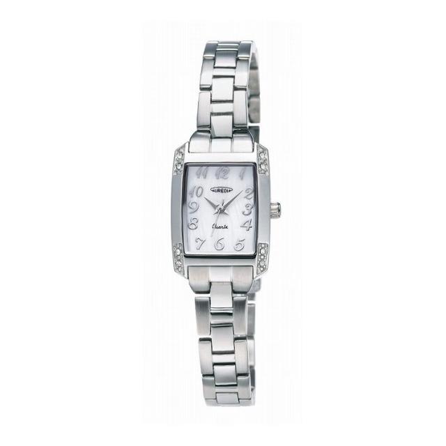 オレオール(Aureole) レディース腕時計 ホワイト 縦3.4×横2.8×厚0.8cm オレオール AUREOLE SW-622L-03 ホワイト 腕時計 時計 ウォッチ