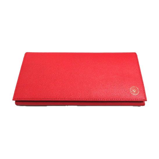 銀座村松時計店 菊紋入長財布 LW-101-RD レッド【送料無料】