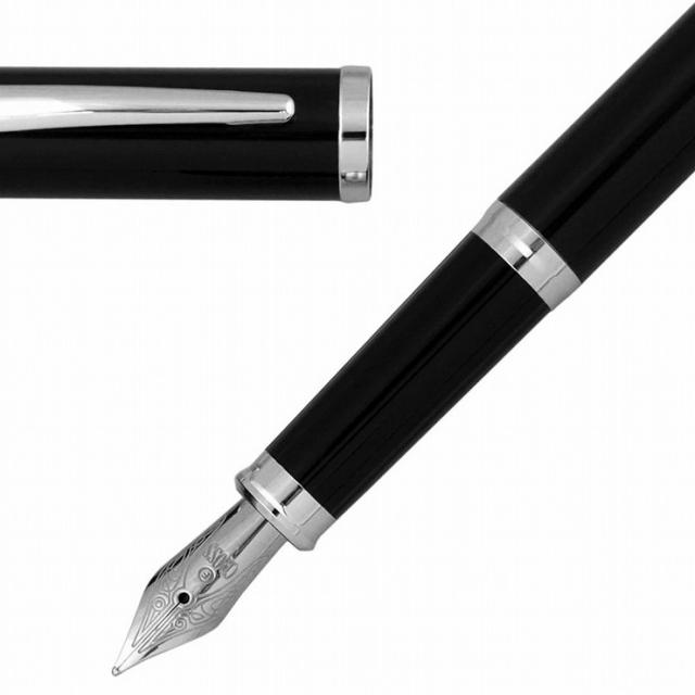 CENTURY2 センチュリー2 AT0086-102 ブラックラッカーロジウムプレート 万年筆 ペン先 M 中字 おしゃれ プレゼント 贈り物 祝い品【送料_2