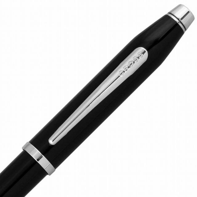 CENTURY2 センチュリー2 AT0086-102 ブラックラッカーロジウムプレート 万年筆 ペン先 M 中字 おしゃれ プレゼント 贈り物 祝い品【送料_4