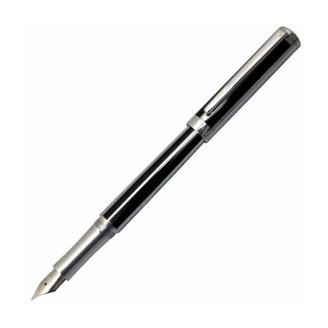 SHEAFFER シェーファー インテンシティ ジェットブラックストライプ 万年筆 ペン先 F 細字 おしゃれ プレゼント 贈り物 祝い品【送料無料