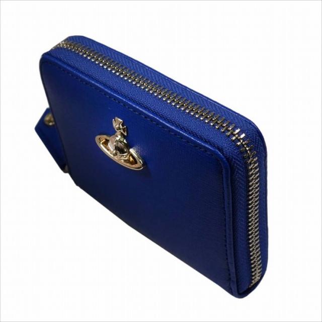 VIVIENNE WESTWOOD ヴィヴィアンウエストウッド NO.10 SAFFIANO 小銭入れ財布 51080001 BLUE 18SS おしゃれ プレゼント 贈り物 祝い品【_2
