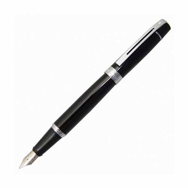 SHEAFFER シェーファー シェーファー300 ソリッドブラック 万年筆 ペン先 M 中字 おしゃれ プレゼント 贈り物 祝い品【送料無料】