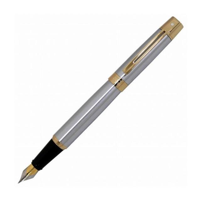 SHEAFFER シェーファー シェーファー300 ブラッシュトクロームＧＴ 万年筆 ペン先 M 中字 おしゃれ プレゼント 贈り物 祝い品【送料無料