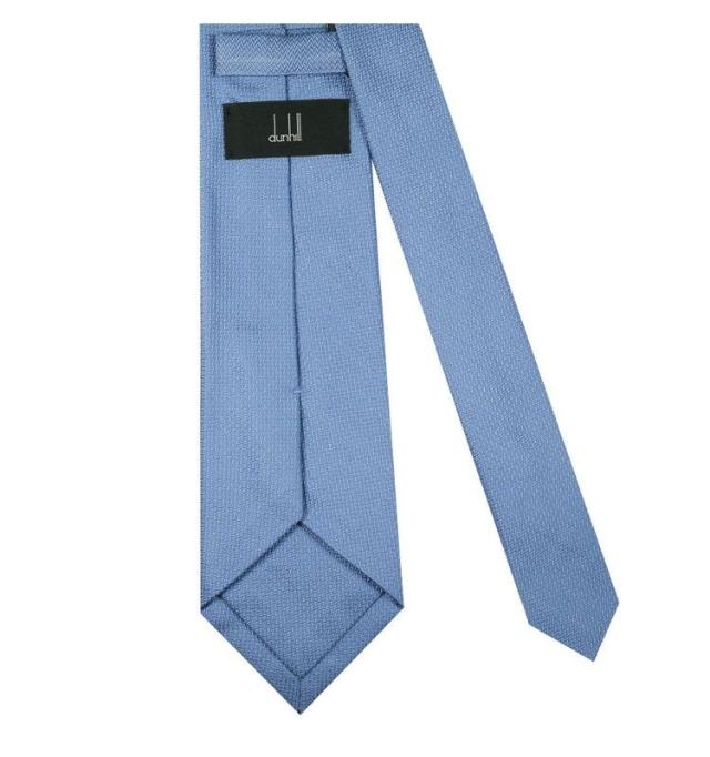 ダンヒル ネクタイ dunhill メンズ スカイブルー シルク イタリア製