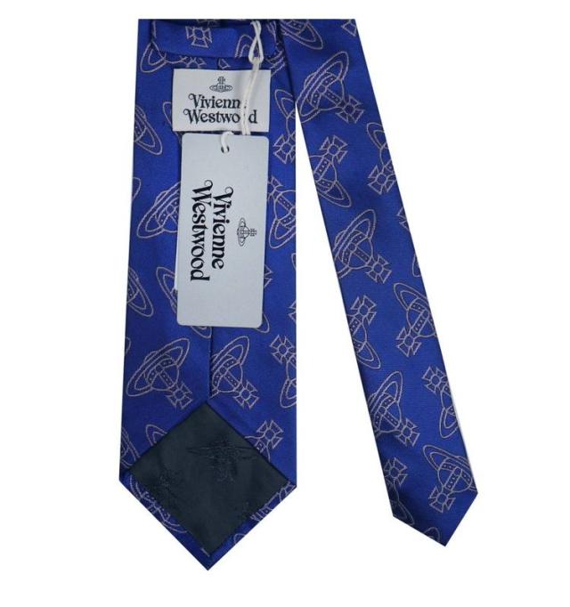 Vivienne Westwood ヴィヴィアンウエストウッド ネクタイ ネイビーブルー メンズ ブランド シルク イタリア製 ビジネス プレゼント ギフト 結婚式 卒業式 入学式 入社式 成人式 バレンタイン 誕生日【送料無料】_2