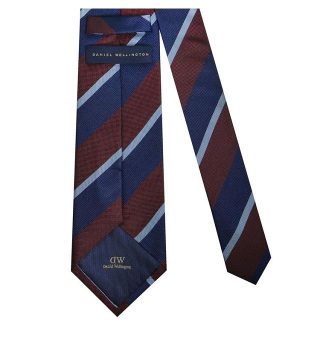 ダニエルウェリントン ネクタイ&タイバー&カフス 3点セットNAVY/WINE DW02800003(代引不可)【送料無料】_2