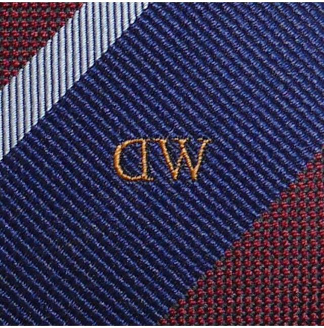 ダニエルウェリントン ネクタイ&タイバー&カフス 3点セットNAVY/WINE DW02800003(代引不可)【送料無料】_3