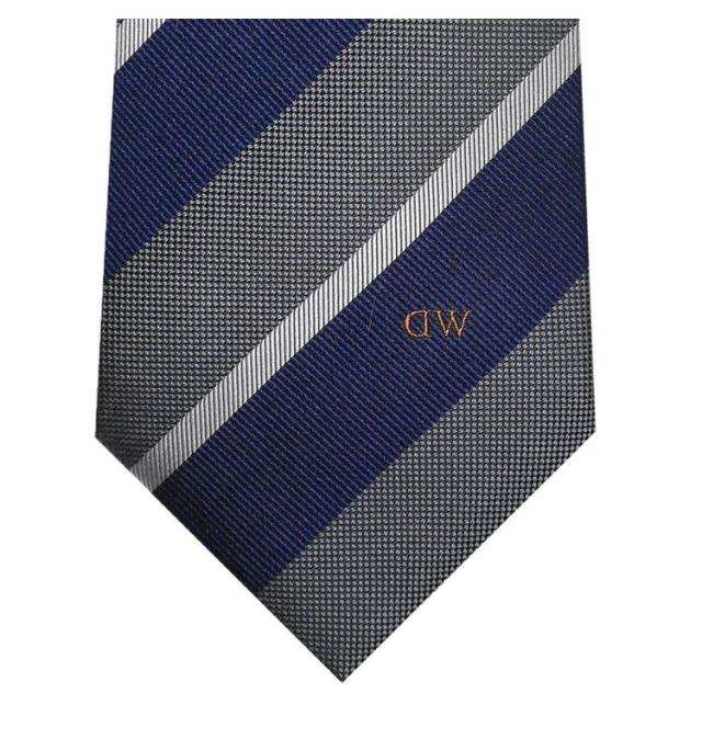 ダニエルウェリントン ネクタイ&タイバー&カフス 3点セットNAVY