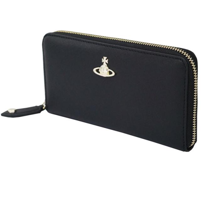 ヴィヴィアンウエストウッド 財布 Vivienne Westwood SAFFIANO 51050023-L001N ラウンドファスナー長財布 20223 N403 BLACK(代引不可)【送料無料】_2