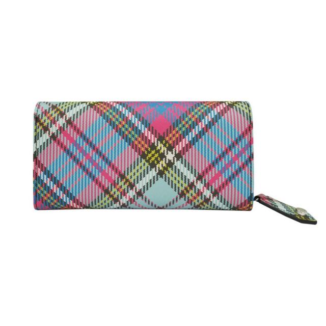 ヴィヴィアンウエストウッド 財布 Vivienne Westwood BIOGREEN SAFFIANO PRINTED 51060025-S000V 二つ折り長財布 BIOGREEN SAFFIANO PRINTED O102 McANDY Tartan(代引不可)【送料無料】_1