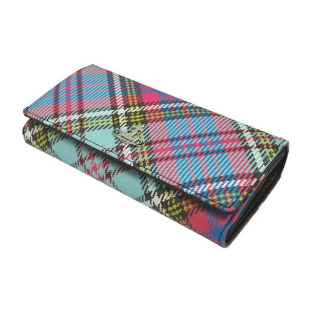 ヴィヴィアンウエストウッド 財布 Vivienne Westwood BIOGREEN SAFFIANO PRINTED 51060025-S000V 二つ折り長財布 BIOGREEN SAFFIANO PRINTED O102 McANDY Tartan(代引不可)【送料無料】_2